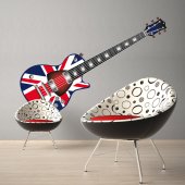 Naklejka ścienna - Gitara UK