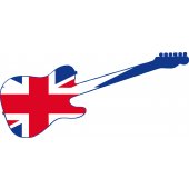 Naklejka ścienna - Gitara UK