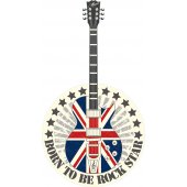 Naklejka ścienna - Gitara UK Rock Star