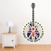 Naklejka ścienna - Gitara UK Rock Star