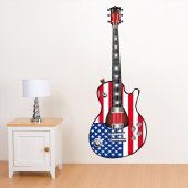 Naklejka ścienna - Gitara USA