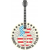 Naklejka ścienna - Gitara USA