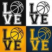Naklejka ścienna - I love Basketball
