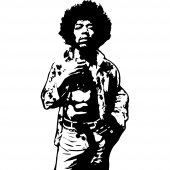 Naklejka ścienna - Jimmy Hendrix