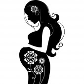 Naklejka ścienna - Kobieta w ciąży