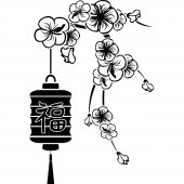 Naklejka ścienna - Kwiat Azji