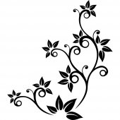 Naklejka ścienna - Kwiat ornament