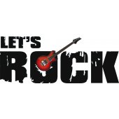 Naklejka ścienna - Let's Rock