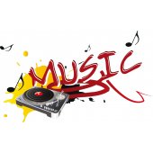 Naklejka ścienna - Music DJ