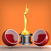 Naklejka ścienna - Nagroda filmowa