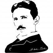 Naklejka ścienna - Nikola Tesla