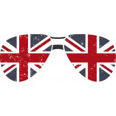 Naklejka ścienna - Okulary UK