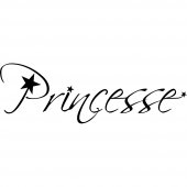 Naklejka ścienna - Princesse