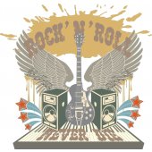 Naklejka ścienna - Rock'n'roll