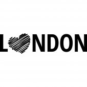 Naklejka ścienna - Serce London