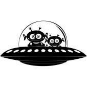 Naklejka ścienna - UFO