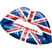 Naklejka ścienna - Usta UK