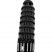 Naklejka ścienna - Wieża w Pizzie