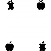 Naklejka na iPad 2 - Jabłko