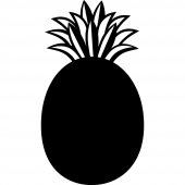 Naklejka tablica - Ananas