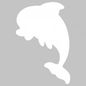 Naklejka Tablica Biała Velleda - Delfin
