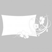 Naklejka Tablica Biała Velleda - Kwiatek