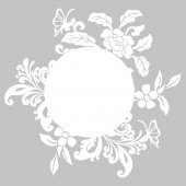 Naklejka Tablica Biała Velleda - Kwiatki i Motyle