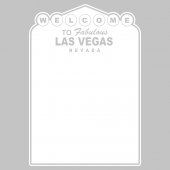 Naklejka Tablica Biała Velleda - Las Vegas