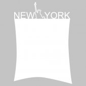 Naklejka Tablica Biała Velleda - New York