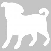 Naklejka Tablica Biała Velleda - Pies