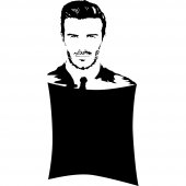 Naklejka tablica - David Beckham