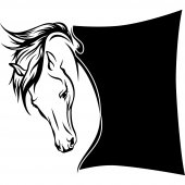Naklejka tablica - Koń