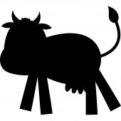 Naklejka tablica - Krowa