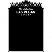 Naklejka tablica - Las Vegas