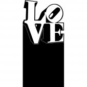 Naklejka tablica - Love
