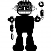 Naklejka tablica - Robot