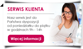 Serwis Klienta Jesteśmy do Państwa dyspozycji od poniedziałku do piątku w godzinach od 10 do 13pm 09 67 02 78 61 Cena rozmowy lokalnej Napisz do nas